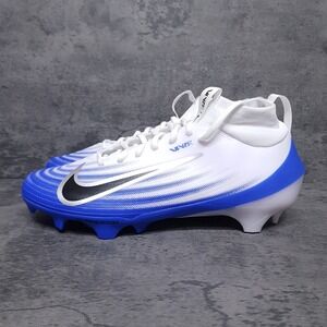 NIKE Zoom Air Vapor Pro 1 Football Cleats Mens 8.5 White Racer Blue‎ Nby